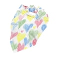 thumbnail image 5 of Easygdp Hand Drawn Colored Hearts Pet Scarf, Dog Triangle Scarf, Printing Dog Bib, Handkerchief Scarf for Small Medium Large Dogs Cats Pets, 5 of 9