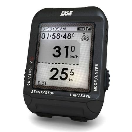 PyleSport PSBCG90BK - Smart Bicycling Computer with GPS Performance & Navigation Analysis Software and ANT+ Technology for Biking, Training, Exercise, Fitness (Black Color)