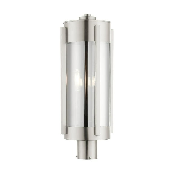 Livex Lighting - Sheridan - 3 Light Outdoor Post Top Lantern in Contemporary
