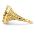 thumbnail image 3 of 14K Yellow Gold Ring Band Themed Men's Diamond Round, Size 9, 3 of 5