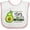 White and Pink, variant on Inktastic Tía's Little Avocado with Cute Baby Avocado Boys or Girls Baby Bib