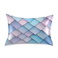 thumbnail image 7 of Yayeee Pillowcase Standard Size Set of 2 Satin Wrinkle Resistant Pillow Case, Purple Art Pattern, 7 of 7