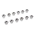 thumbnail image 2 of Guitar Tuning Peg Adapter, Acoustic Guitar Tuner Conversion Bushing 12Pcs Standard Design  For Replacement Silver, 2 of 8
