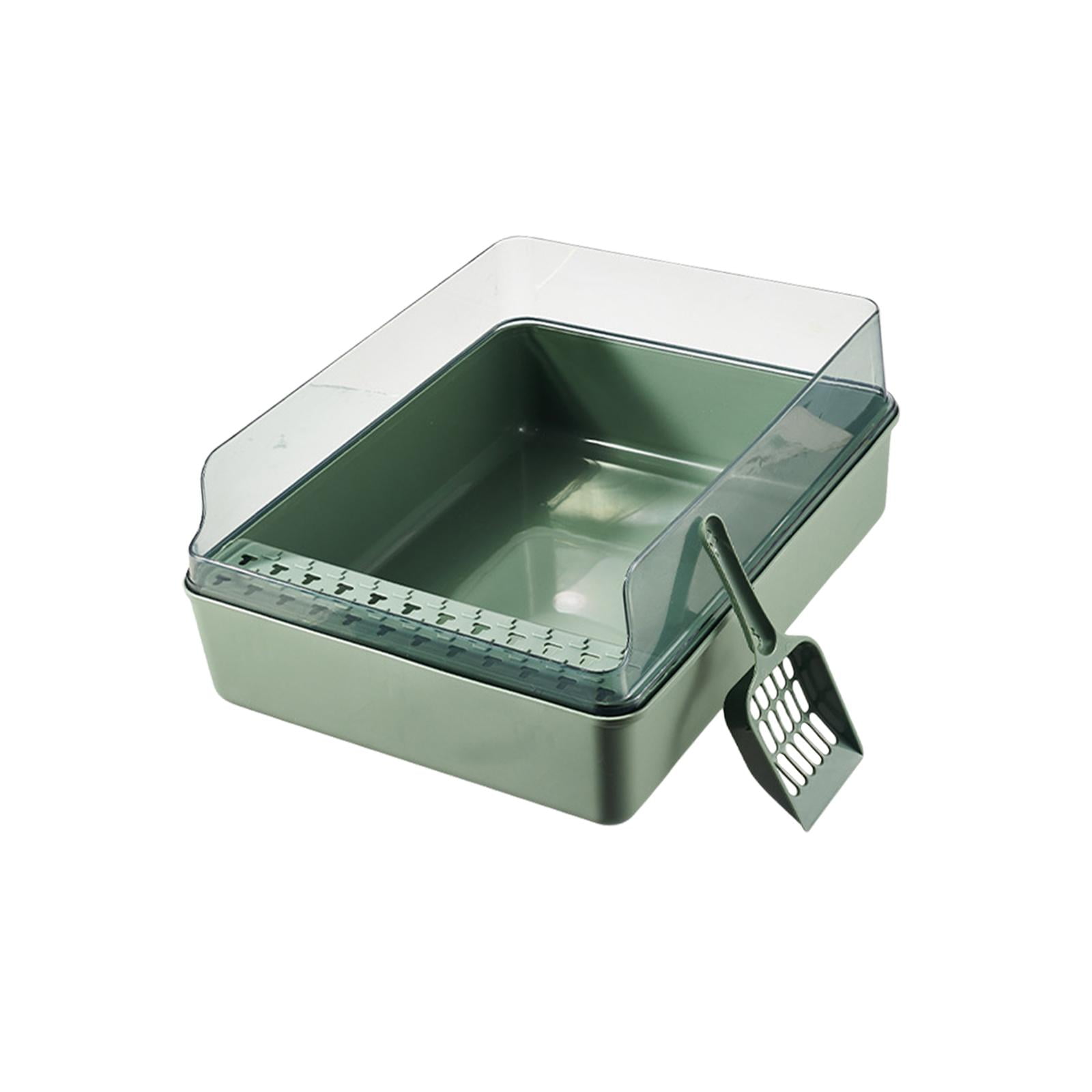 Cat Litter Box for Indoor Cats Tall Open Air with Shovel Kitten Litter
