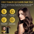 thumbnail image 2 of Comb Hair Dye, Temporary Hair Gray Coverage, Gentle & Safe Formula, 0.7 oz - Light Brown, 2 of 10