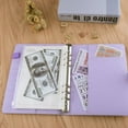 thumbnail image 4 of Leather A5 Ring Binder Planner Notebook Planner with Magnetic Buckle(Inner Paper Not Included)-Purple, 4 of 5