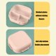 thumbnail image 4 of Lonchera Cuadrada Apta para Microondas con Bolsa Térmica, Vaso y Vajilla para Desayuno. Plástico Apto para Uso Alimentario, a Prueba de Fugas, Portátil y Reutilizable para El Trabajo, La Escuela y Ac, 4 of 6