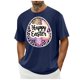 thumbnail image 1 of Camisa Casual de Cuello de la Tripulación de la Impresión de Pascua de Manga Corta de Verano Top Ligero de Poliéster para los Hombres, Camiseta de Manga Corta para el Uso Diario de Primavera Verano, 1 of 8