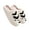 White, variant on Halloween Slippers For Women Men Fuzzy Preppy Slipper Warm Funny Bat Slipper House Couple Slipper Memory Foam Shoes Black 36