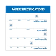 Hammermill Color Copy Paper, 100 Brightness, 28 lb, 12 x 18, Photo White, 500 Sheets/Ream