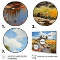 thumbnail image 3 of Designart "Expressive Countryside Farmhouse I" Landscapes Floater Framed Canvas Art Print, 3 of 7