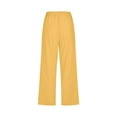 thumbnail image 5 of iHPH7 Cotton Capri Pants for Women, Pull On Capris for Women, Womens Capris for Summer, Lightweight Capris for Women, Casual Capri Pants for Women, Yellow XXL, 5 of 5