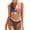 Flag Pattern, variant on Charmo Womens Halter Bikini Swimsuit High Cut 2 Piece Bathing Suits