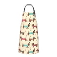 thumbnail image 2 of Bingfone Dachshund Dog Puppy Apron Gifts For Men, Women Professional Grade Chef Apron for Kitchen,BBQ & Grill, 2 of 8