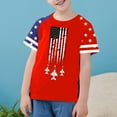 thumbnail image 2 of GERsome Boys Girls 4th of July T-Shirts Unisex Kids Crew Neck Short Sleeve Tops American Flag Graphic Patriotic Tshirts Loose Fit Summer Tee, 4-5 Years, 2 of 3