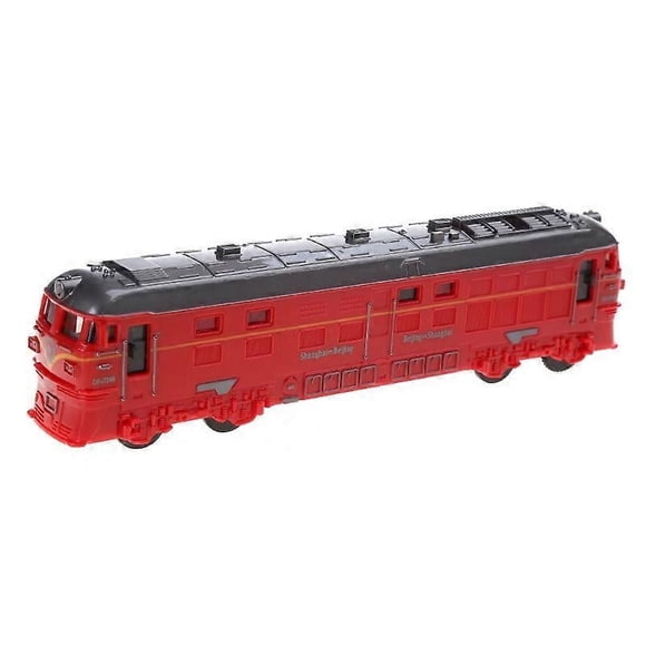 Modèle de Locomotive en Alliage Simulé 1:87 à Rétrofriction, Jouet Véhicule avec Sons et Lumières pour Bricolage Architectural, Table de Sable, Jouets Éducatifs pour Enfants