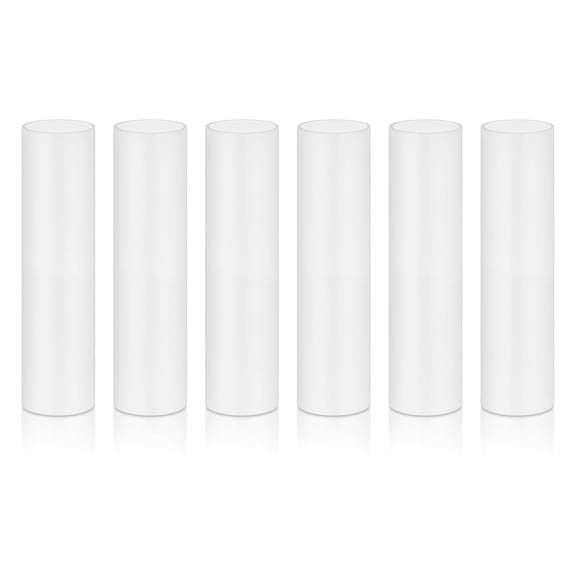 White Plastic Candle Covers Sleeves, Chandelier Socket Sleeves, Candelabra Base E12 Socket Covers Set of 6