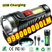 Super Bright 10000000LM Torch Led Flashlight USB Rechargeable Tactical light