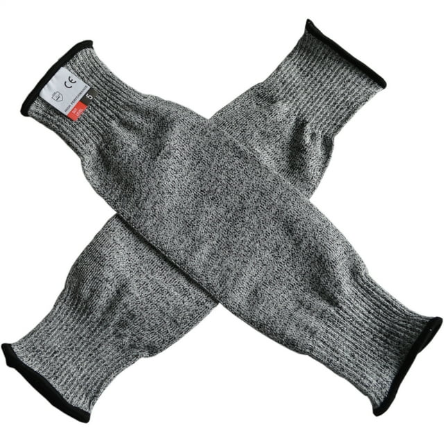 Jinsinto 1 Paire, Manches Tricotées Résistantes aux Coupures, Manches Protectrices, 45 Cm