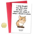 thumbnail image 1 of Tarjeta de cumpleaños ZyvSyldrin con gatito divertido 20 x 13 cm, 1 of 6