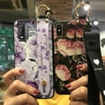 thumbnail image 3 of LYM-Phone Case For Nokia C210, Flower Shockproof Soft case Back Cover Anti-knock Wristband Anti-dust Lanyard Kickstand Waterproof Phone Holder Durable Wrist Strap Silicone Fashion Design, 3 of 9