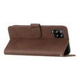 thumbnail image 3 of Wallet Case for Samsung A22 4G, with Card Slots [RFID Blocking],Durable Flip Folio Kickstand Magnetic Closure Leather Wallet Wrist Strap Women Men Case for Samsung Galaxy A22 4G, Brown, 3 of 10