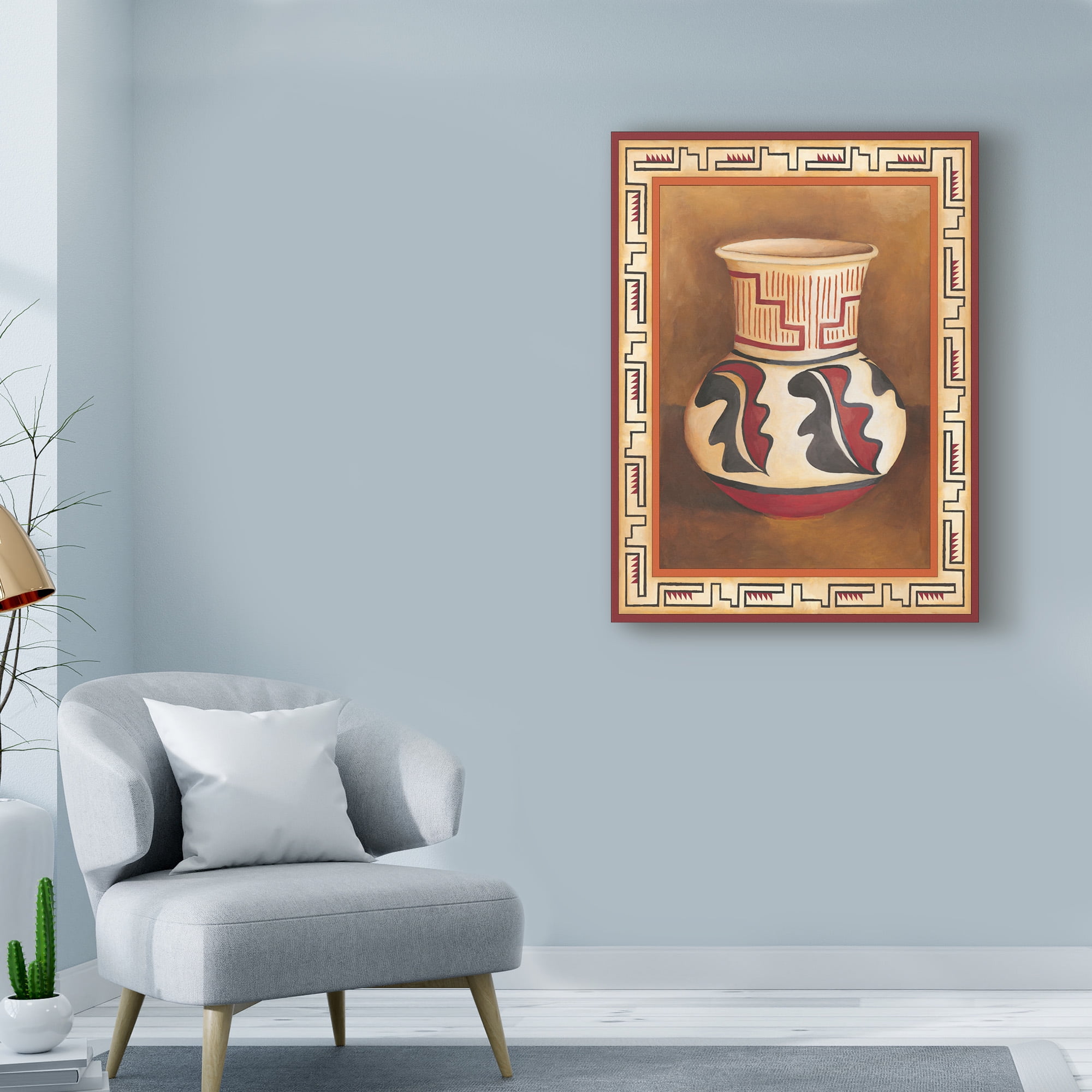 Trademark Fine Art 'Southwest Pottery III' Canvas Art by Chariklia Zarris