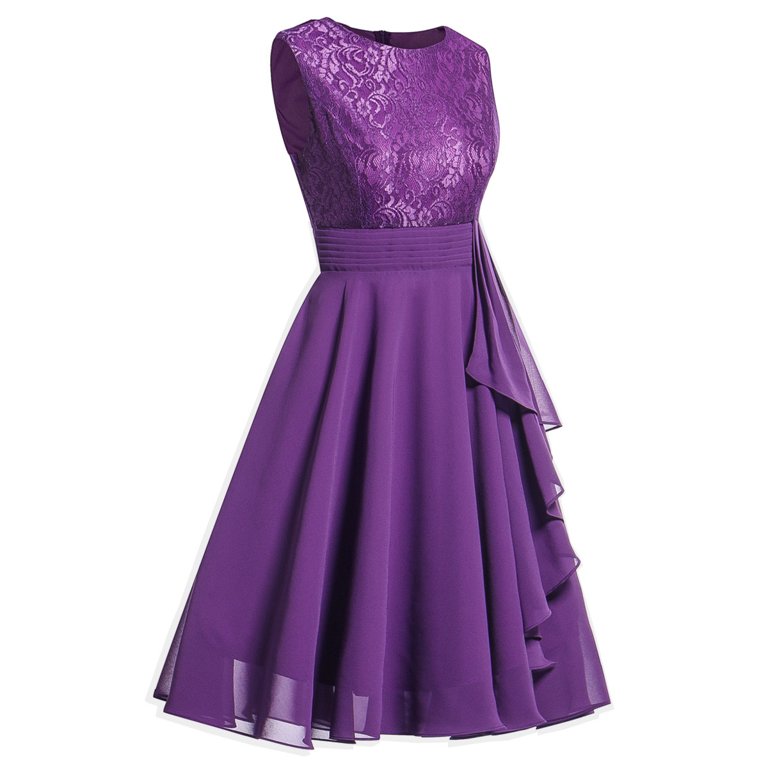 open lace back dress Modest Purple Wedding Gown High Neck 66991 Long Sleeve – Viniodress main image 0