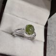 thumbnail image 6 of Natural Peridot Ring, Rough Peridot Gemstone Ring, August Birthstone, Hammered, 925 Sterling Silver, Womens Ring, Christmas, Thanksgiving, Handmade, Statement Jewelry, Rough Gemstone Jewelry, 6 of 6
