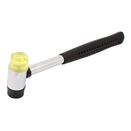Nonslip Handle Double Head Rubber Mallet Hammer Hand Tool 8.7