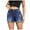 Dark Blue, variant on Gubotare Women Jean Shorts Jeans Shorts for Women Summer Mid Rise Stretchy Denim Shorts Lifting Ripped Shorts for Curvy Women (Blue,Size M)