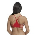 thumbnail image 3 of Body Glove Women's Standard Alani Solid Strappy Back Halter Bikini Top Swimsuit, Smoothie True Red, Small, 3 of 3