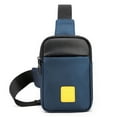 thumbnail image 1 of Generic Men's Nylon Crossbody Chest Bag in Dark Blue, Compact & Lightweight Design, 19x13x4cm, 1 of 6