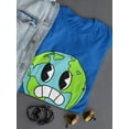 thumbnail image 3 of Toon Style Worried World T-Shirt Women -Image by Shutterstock, Female Large, 3 of 4