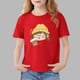 thumbnail image 1 of Blusas y camisas de manga corta con cuello redondo para niños Camiseta de verano de manga corta estampada para niñas Jersey elegante de cuello redondo para niñas Top de algodón para niños, 1 of 6