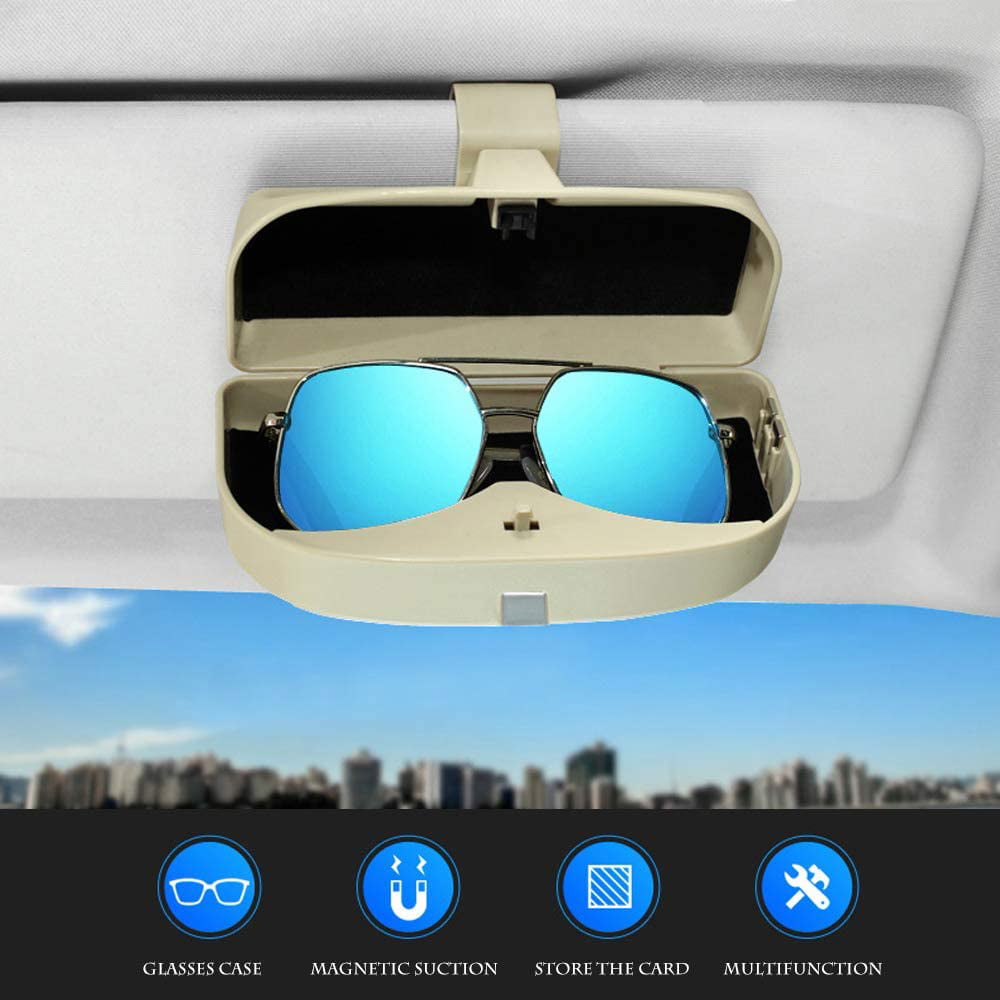 Fit Sun Visor Portable Car Sunglasses/Eye Glasses/Ticket/Card/Pen Holder Clip 