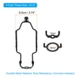 thumbnail image 2 of Uxcell 8 9 10 11 Inch Lamp Harp Kit with Finial, Adjustable Lamp Shade Bracket Holder with Light Base for Lamp, Black, 2 of 6
