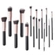 thumbnail image 2 of Set de 14 brochas de maquillaje: incluye brocha para polvos sueltos, base y maquillaje. Brocha de cerdas suaves., 2 of 2