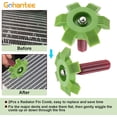 thumbnail image 5 of Fin Straightener Comb Air Conditioner Fin Comb Radiator Condenser AC Cleaner Repair Tool Air Conditioning Brush Accessory for Cleaning Car Automotive Refrigeration Radiator Evaporator 2Pcs, 5 of 5