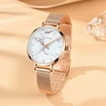 thumbnail image 4 of 9.99 Clearance Brand Women Watches Fashion Ladies Quartz Watch Bracelet Set Green Dial Simple Rose Gold Mesh Luxury Women Watch, 4 of 6