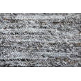 thumbnail image 3 of Feizy Finley Modern Solid, Gray/Brown, 3'6" x 5'6" Accent Rug Sheen Handmade Casual Distressed Design Carpet for Living Dining Bed Room, 3 of 9