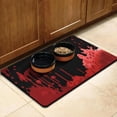 thumbnail image 3 of Halloween Pumpkin Dog Mat for Food and Water Absorbent Water Non-Skid 17x30 Inch Cat Food Mat Spider Bat Cat Feeding Mat EcoFriendly Durable Pet Placemat, 3 of 7