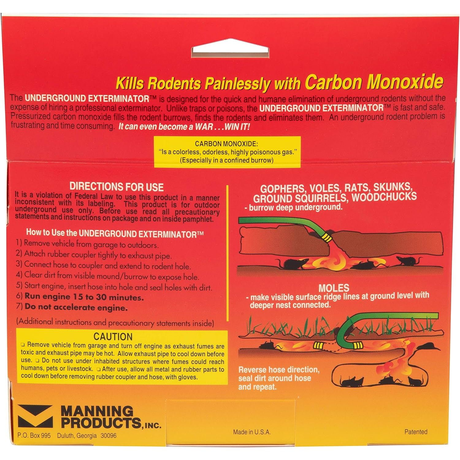 Manning Products Underground Exterminator