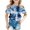 Navy, variant on Kids' Tie-Dye Short Sleeve Tee & Shorts Set, Summer Casual 2-Piece Outfit for Girls 4-7