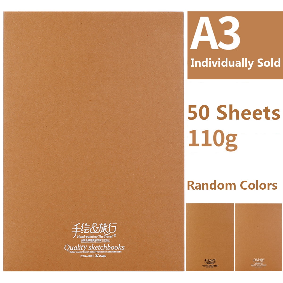 50 Sheets Details about   A3 Childrens Large Plain Paper Art Drawing Painting Sketching Pad 