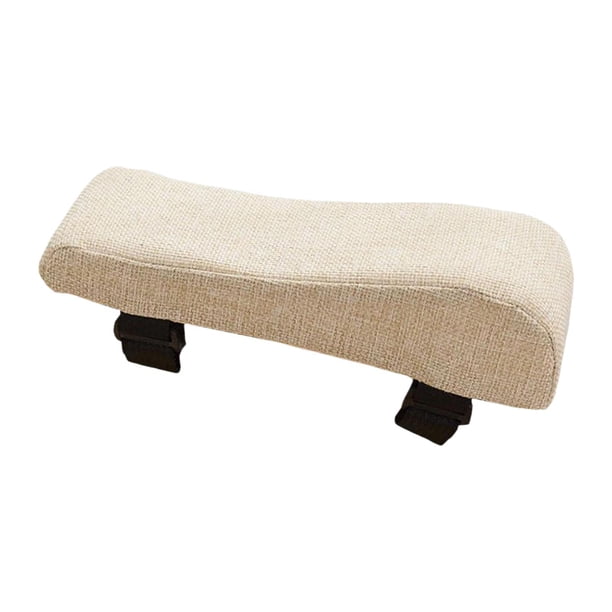 Almohadilla para reposabrazos de silla de oficina, esponja de alta densidad, universal, fácil de instalar. Beige