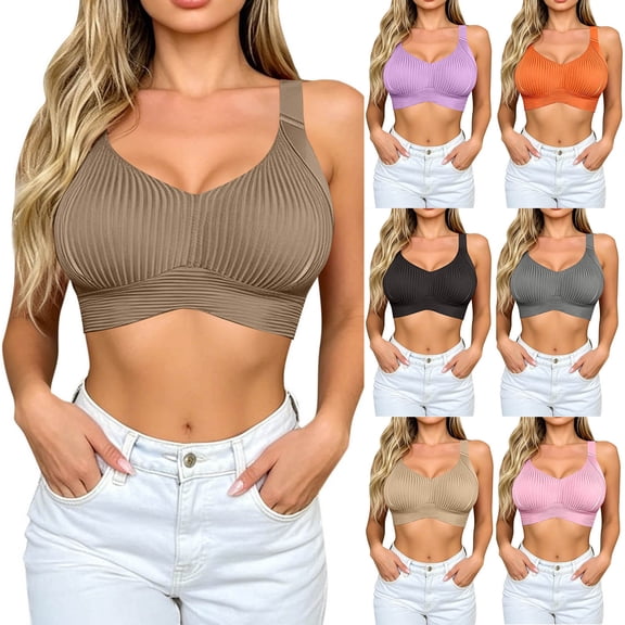 Ailaofu Sports Bra for Women High Support,Padded Seamless Push Up High Impact Workout Bra for Running Yoga