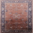 thumbnail image 1 of Ahgly Company Indoor Square Mid-Century Modern Khaki Rose Pink Oriental Area Rugs, 4' Square, 1 of 6