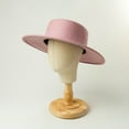 thumbnail image 3 of MESSUEN Top Hat Top Hats for Men Wide Brim Hats for Women Fashion Trendy Colour Boater Shapesombrero Winter Warm Outdoor Dresshat Dress Hats for Men Sun Hat Hot Pink One Size, 3 of 4