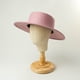 thumbnail image 3 of ¡Rebaja! Sombrero de copa Fdelink, color moderno, estilo canotier, sombrero de invierno cálido para exteriores, rosa fuerte., 3 of 4